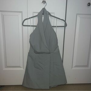 Abercrombie & Fitch Backless green romper